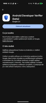 android developer verifier aplikace v zarizeni 2