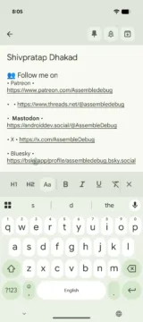 google keep material 3 expressive redesign formatovani textu