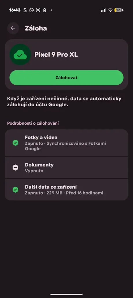 google zalohovani dokumentu 1