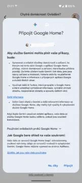 pripojit google home gemini cz