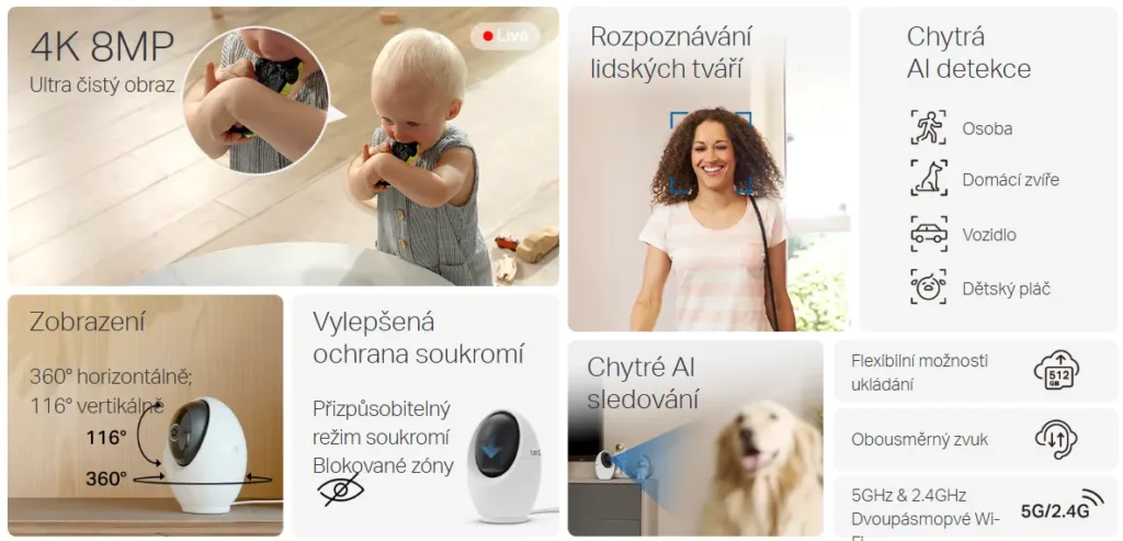 tp link tapo c260 souhrn vlastnosti