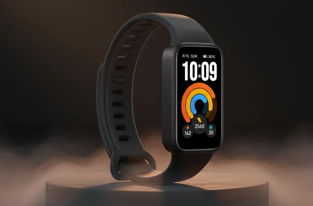 xiaomi smart band 11 active cerna na pozadi