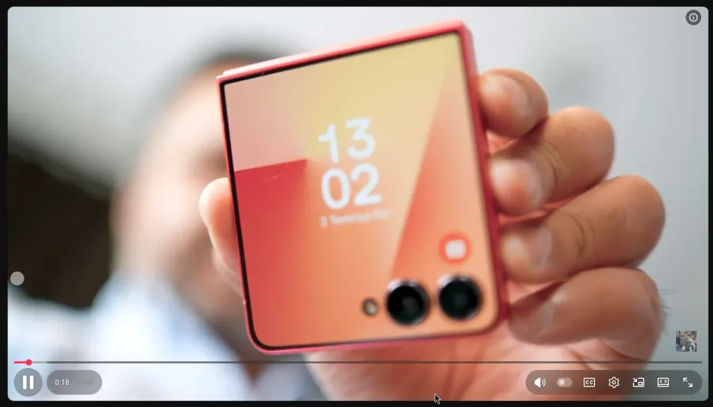 youtube novy design tlacitek galaxy z fold7