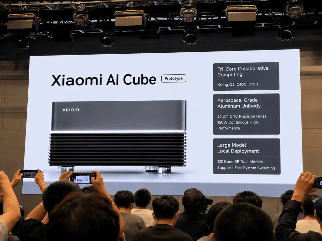 Xiaomi AI Cube prototype with Xring O3 O100 and D100 chips