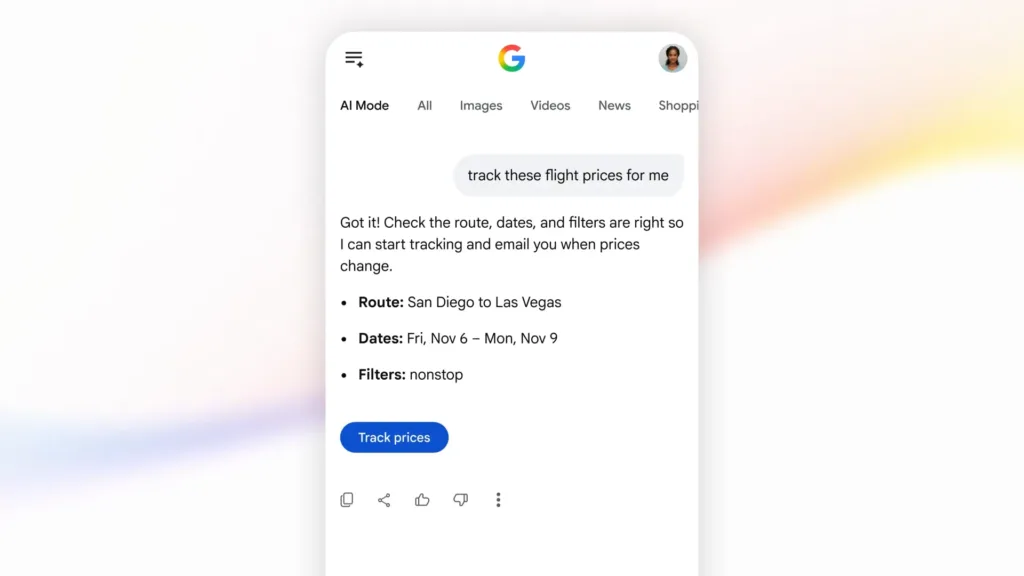 google ai rezim letenky 2