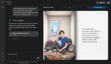 google gemini storybook martin prvni dny