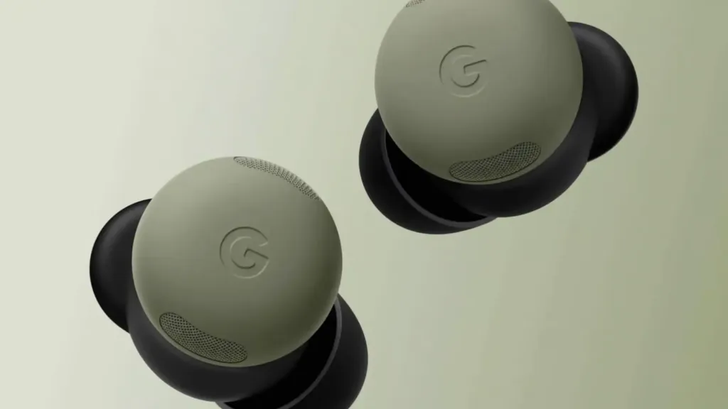 pixel buds pro 2 olivova barva