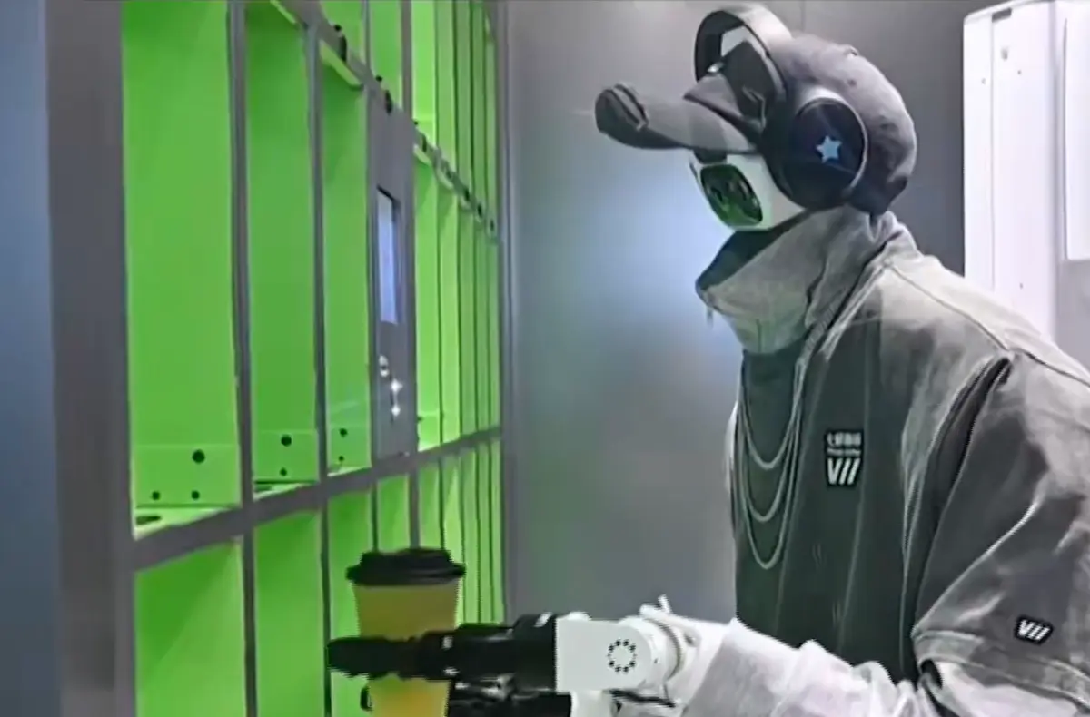 robot v pekingske kavarne 202 kav