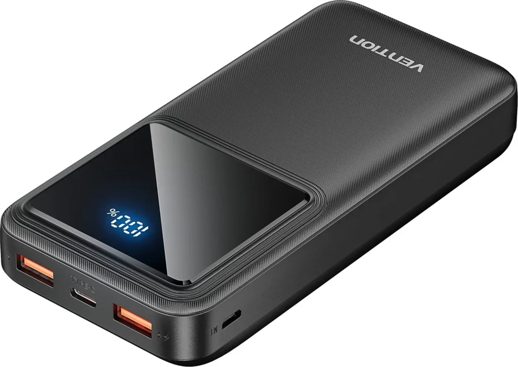 vention 20000mah render displejem nahoru