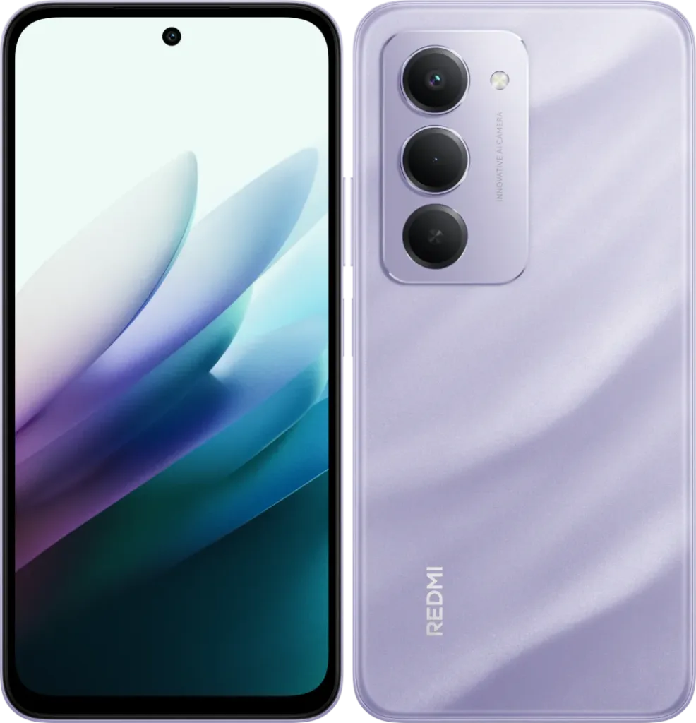 xiaomi redmi 15 fialova predni a zadni strana render