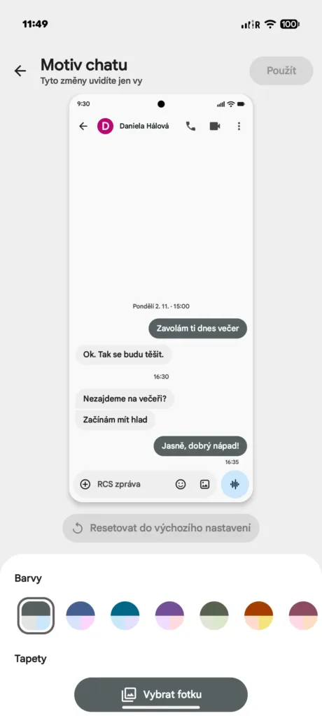 zpravy google uprava motivu 2