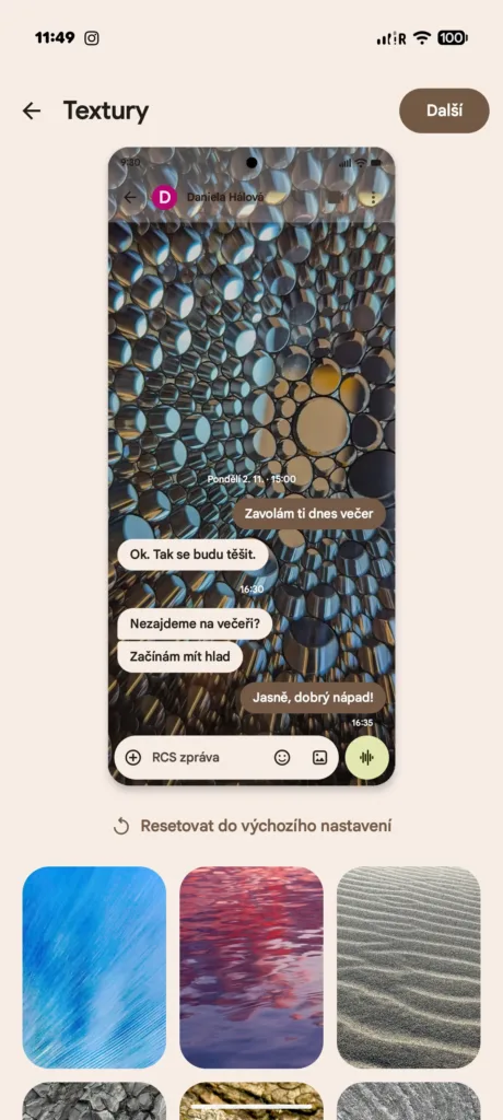 zpravy google uprava motivu 4