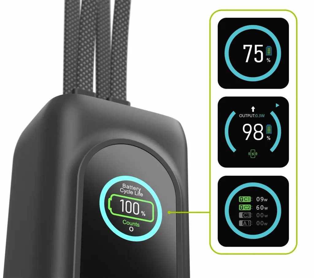 AlzaPower Fusion 25000mAh displej