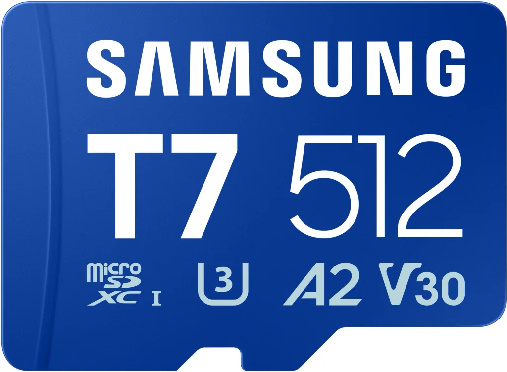 Samsung T7 MicroSDXC render