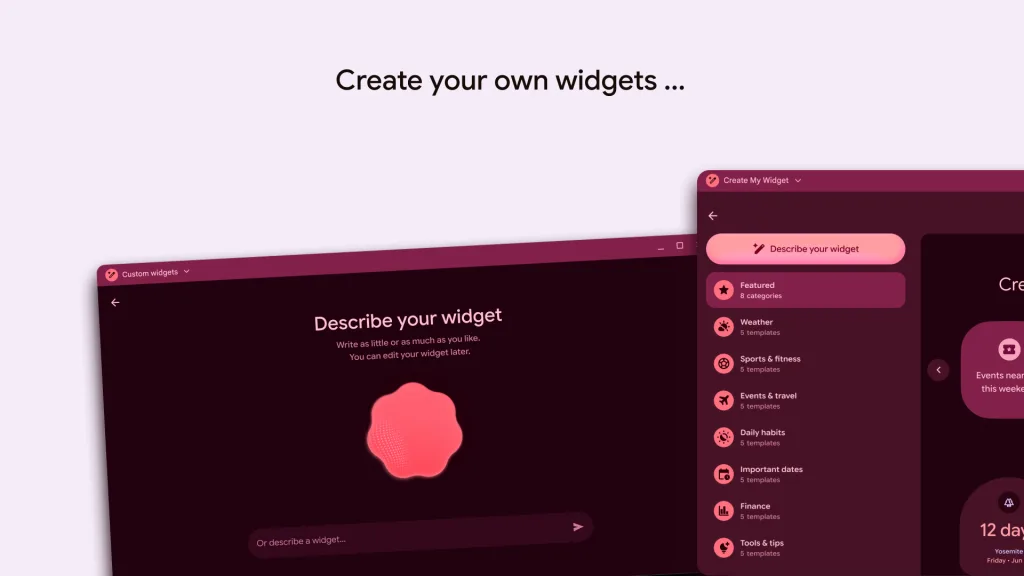 create my widget googlebook 1