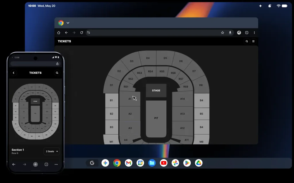 googlebook propojeni s telefonem