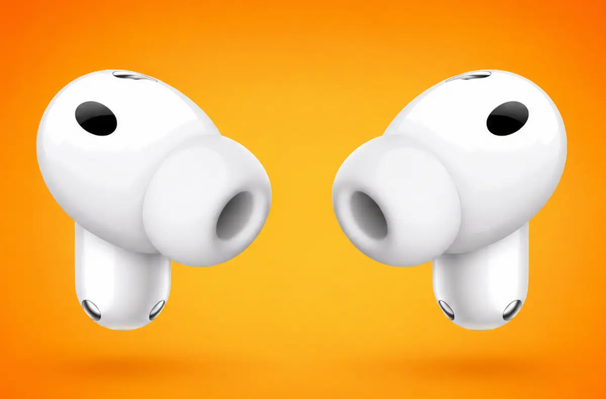 huawei freebuds neo na oranzovem pozadi