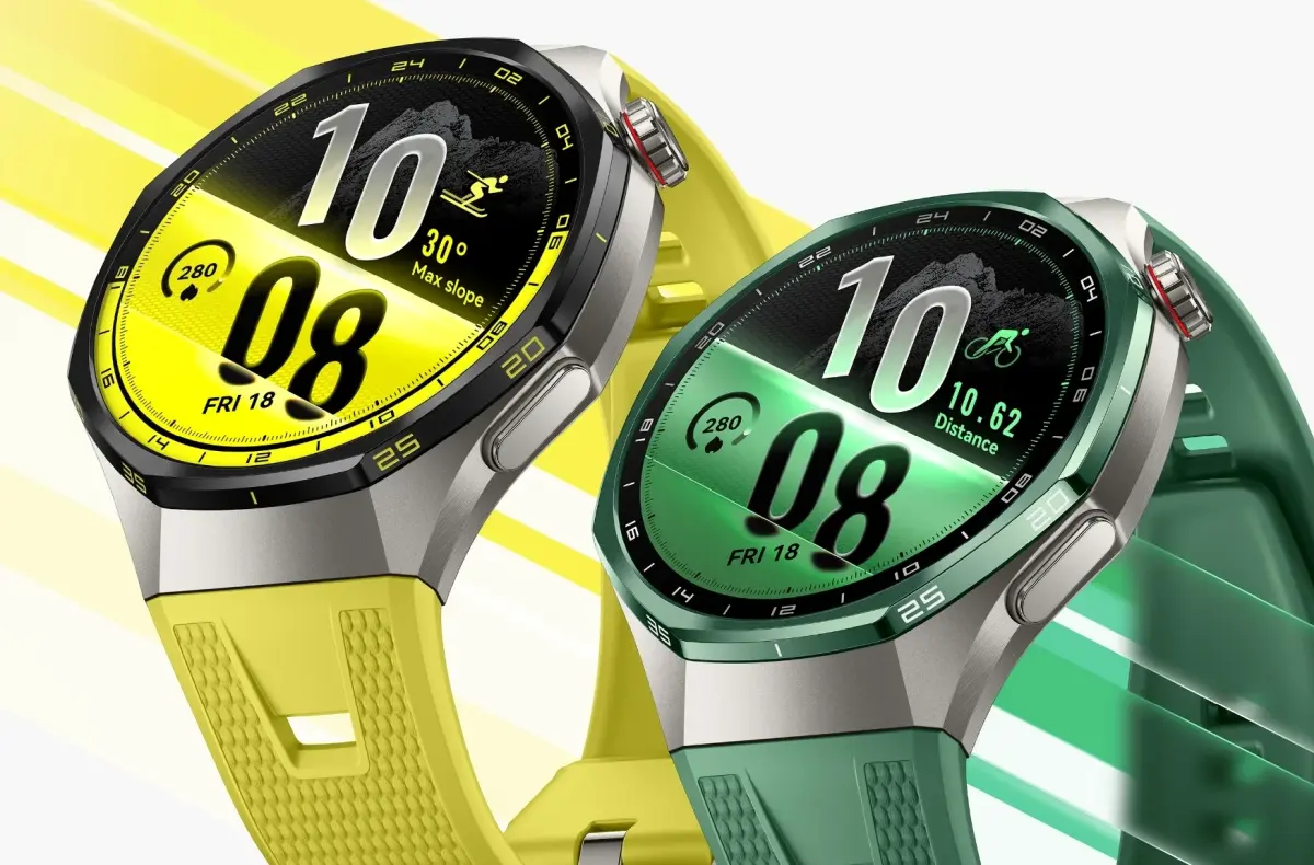 huawei watch gt7 pro zluta zelena vedle sebe