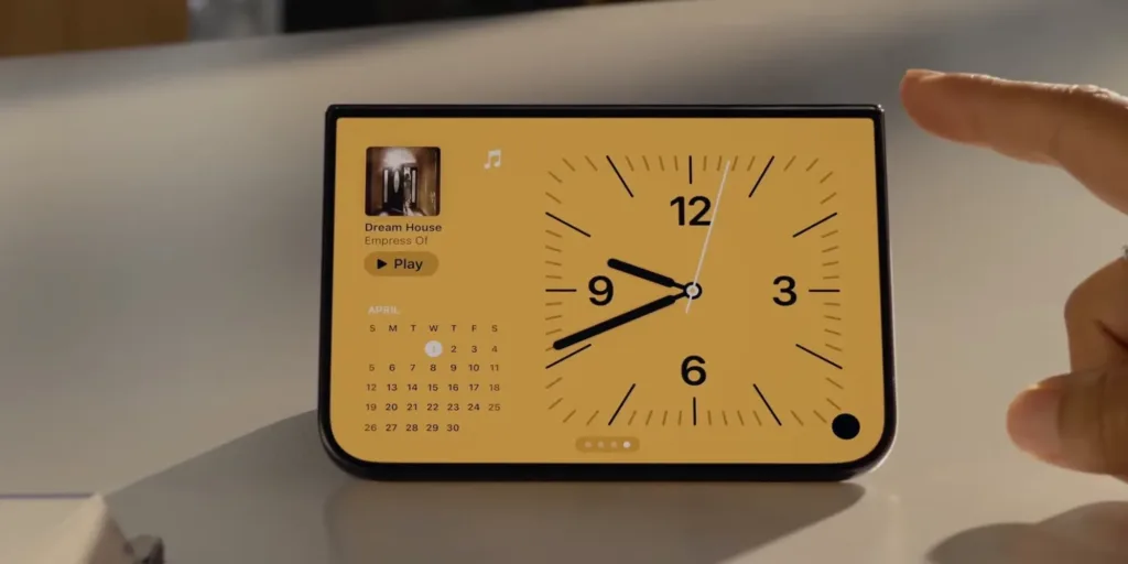 iphone duo standby clock widget