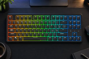 Klávesnice Rapture KILO V2 s RGB podsvícením na herním stole