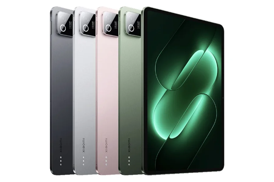 Xiaomi Pad 9 v černé, stříbrné, růžové a zelené barvě
