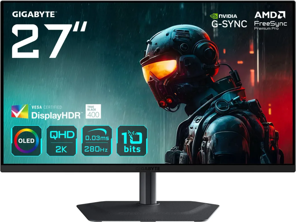 GIGABYTE MO27Q2A render zepredu