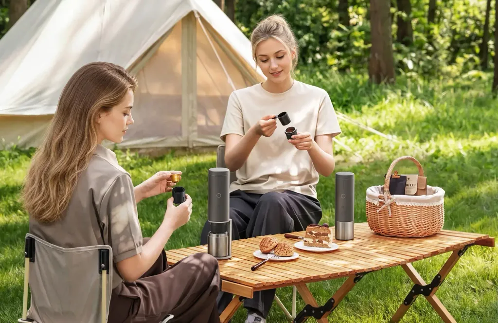 Mijia Portable Coffee Machine u stolu