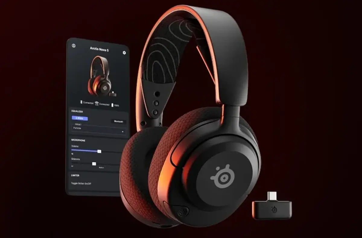 SteelSeries Arctis Nova 5 s mobilem oficialni
