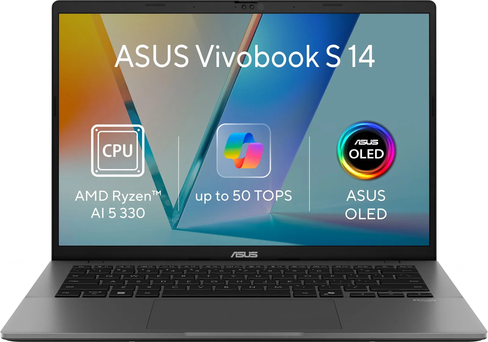 ASUS Vivobook S14 M3407KA-OLED115Z Matte Gray (bez adaptéru) (1 rok ochrany proti poškození zdarma po registraci)