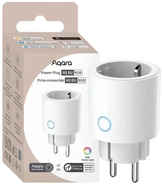 AQARA Power Plug H2 EU (RGB) (SP-P05D), Zigbee a Thread