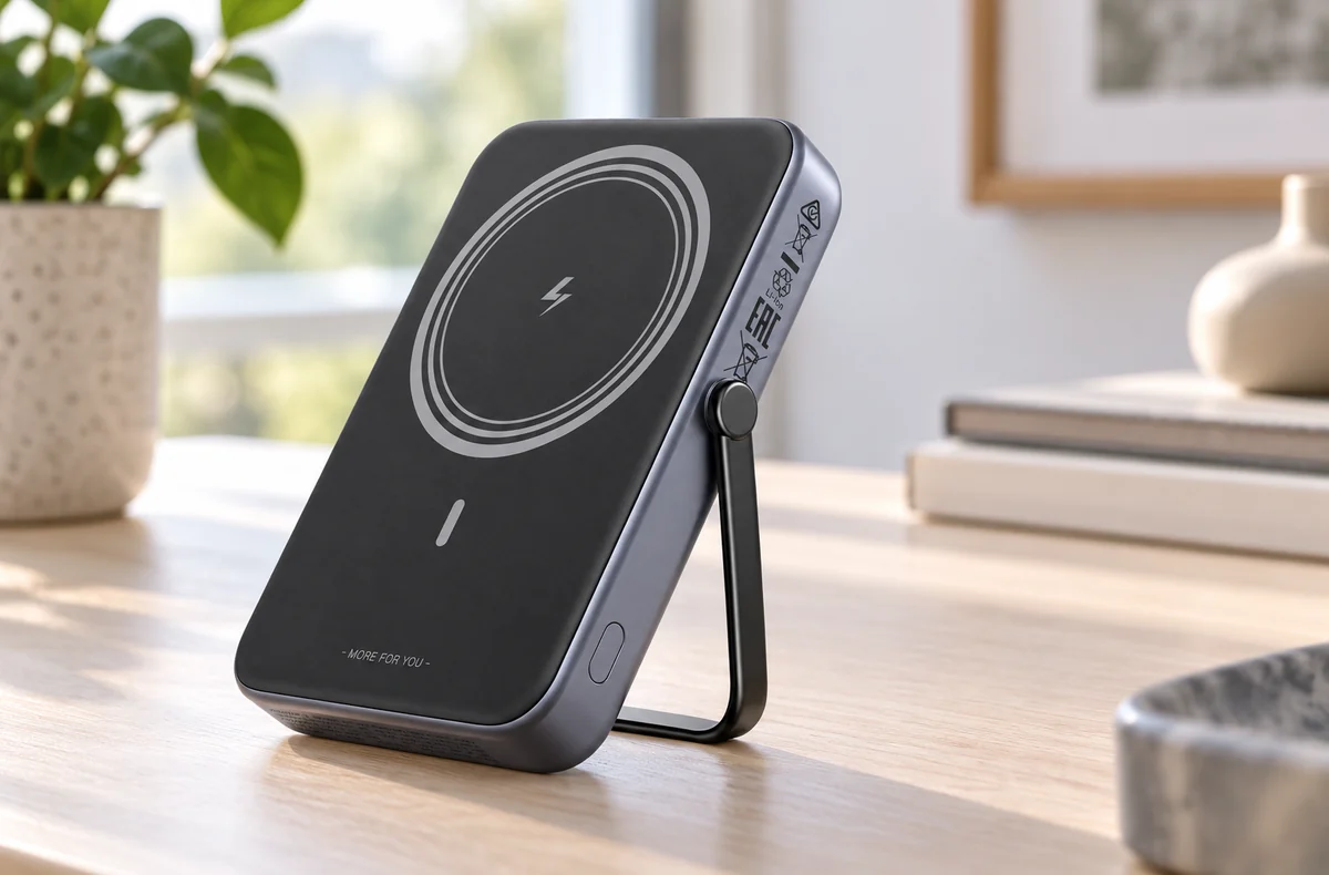 UGREEN 10000mAh Mini Magnetic Wireless Robot 20W Power Bank With Holder