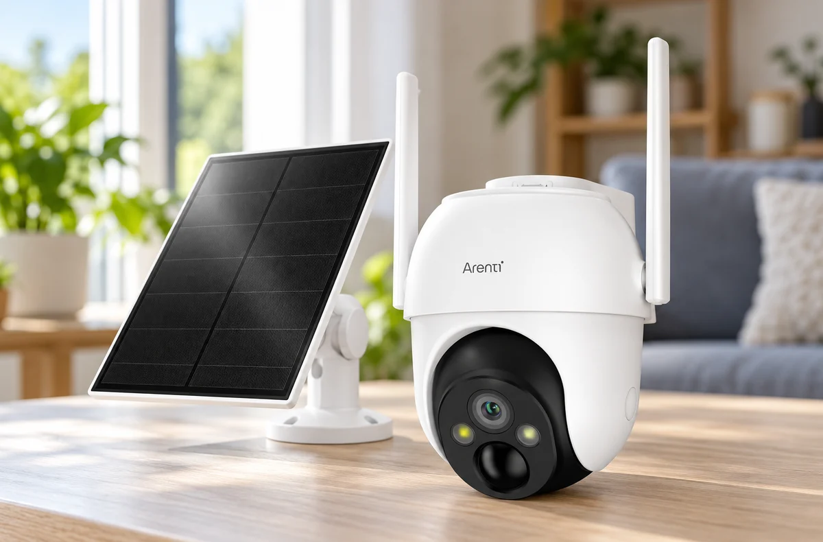 ARENTI GO2T Wi-Fi 3MP/2K UHD PTZ Battery Camera + solar panel