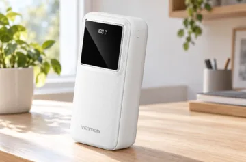 Vention 30000mAh Power Bank 22.5W White LED Display Type