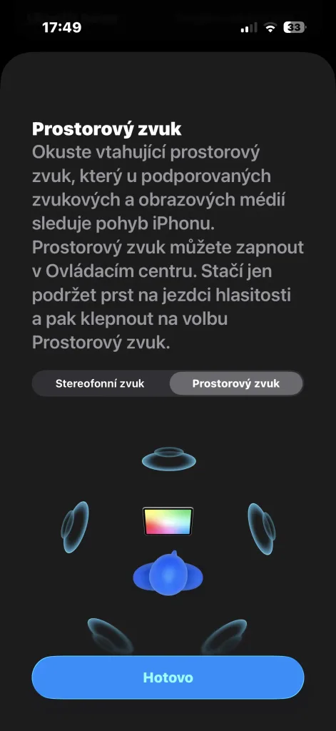 apple airpods max prostorovy zvuk