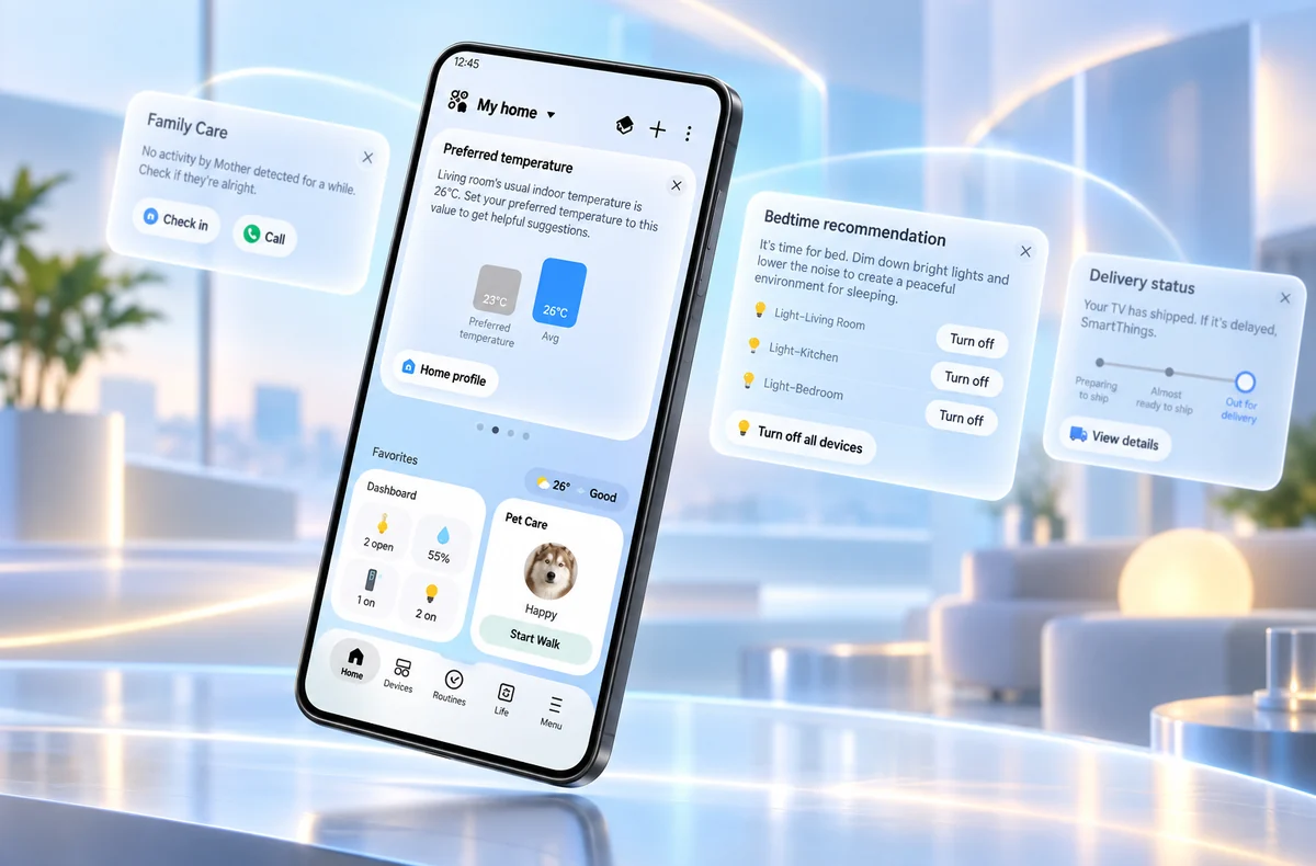 Ilustrační náhled: Samsung Introduces ‘SmartThings Now’ in New Platform Update That Brings More Intuitive User Experiences – Samsung Global Newsroom