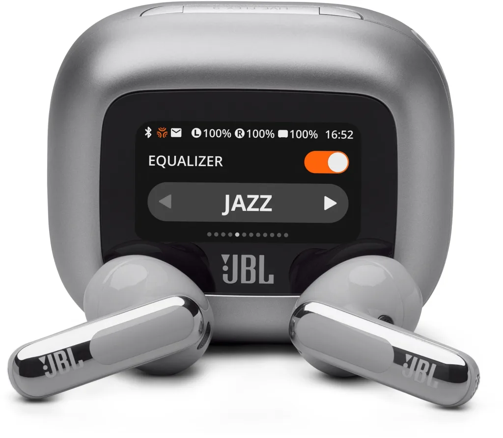 jbl live flex 3 stribrna render