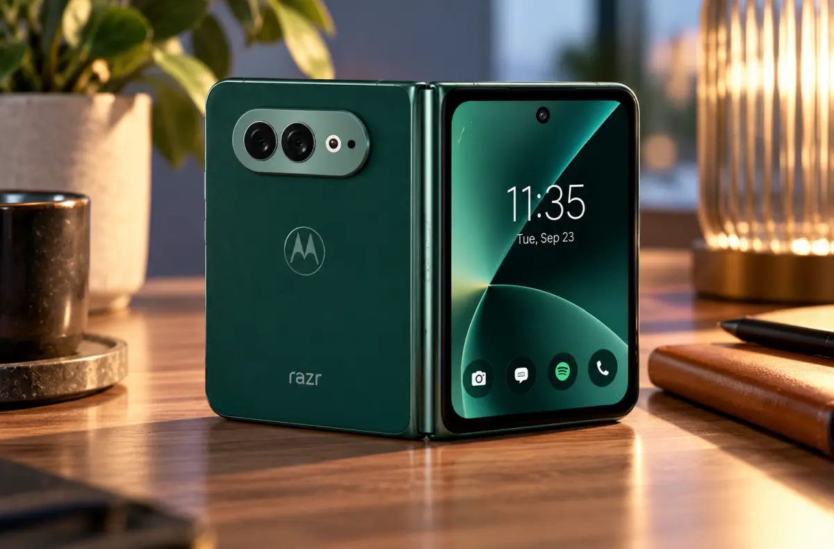 motorola razr flex ai ilustrace