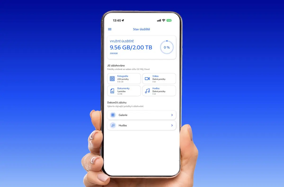 o2 muj cloud rozhrani