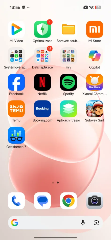 redmi note 17 pro max hyperos domovska obrazovka