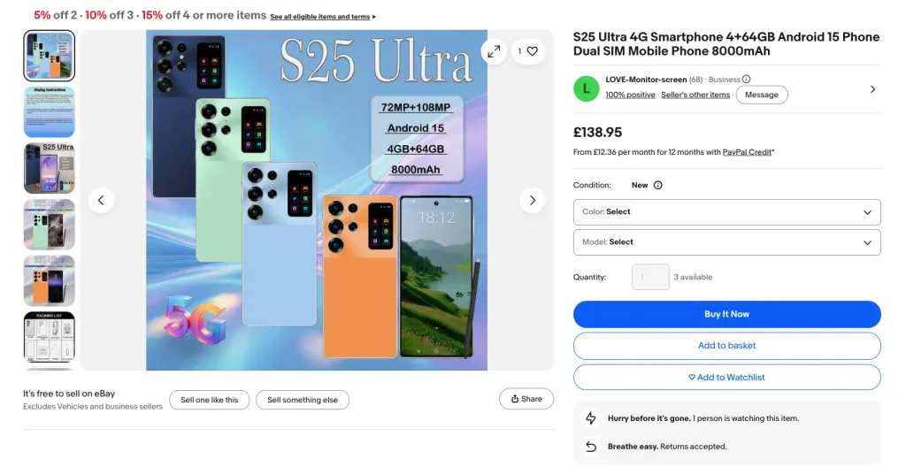 s25 ultra padelek z ciny