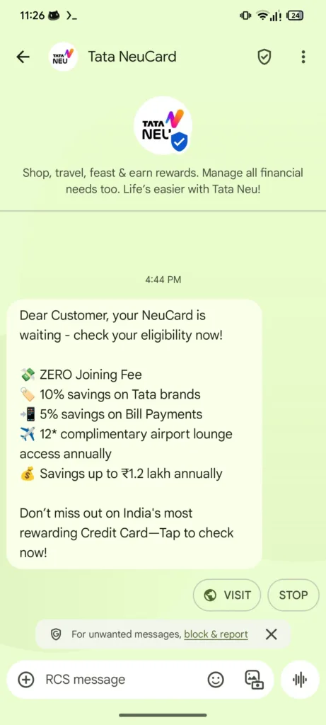 RCS - SPAM
