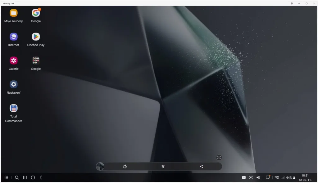 samsung dex windows plocha