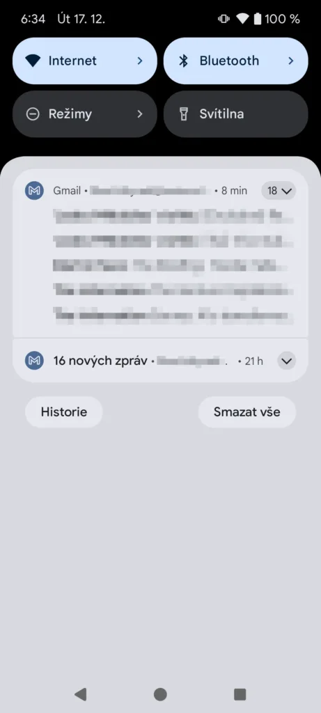 Gmail slučuje oznámení už teď