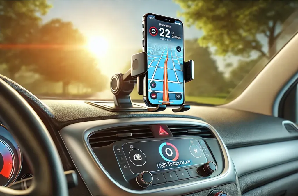 přehřátý mobil